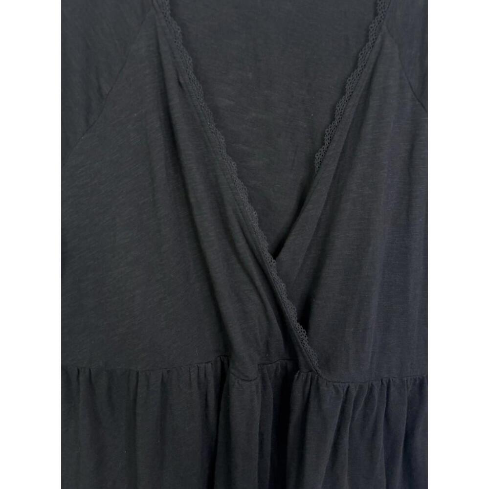 Torrid Top Womens 4X Surplice Babydoll Lace Trim Peplum Stretch Lightweight - Picture 7 of 11
